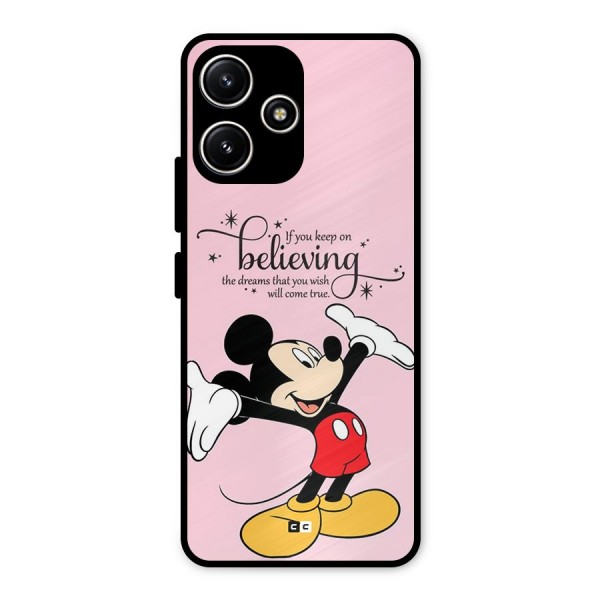 Believing Dreams Metal Back Case for Redmi 12 5G