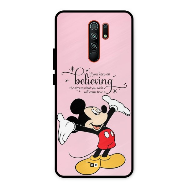 Believing Dreams Metal Back Case for Redmi 9 Prime