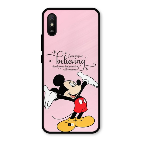 Believing Dreams Metal Back Case for Redmi 9i