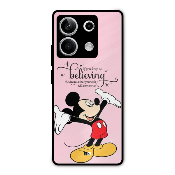 Believing Dreams Metal Back Case for Redmi Note 13 5G