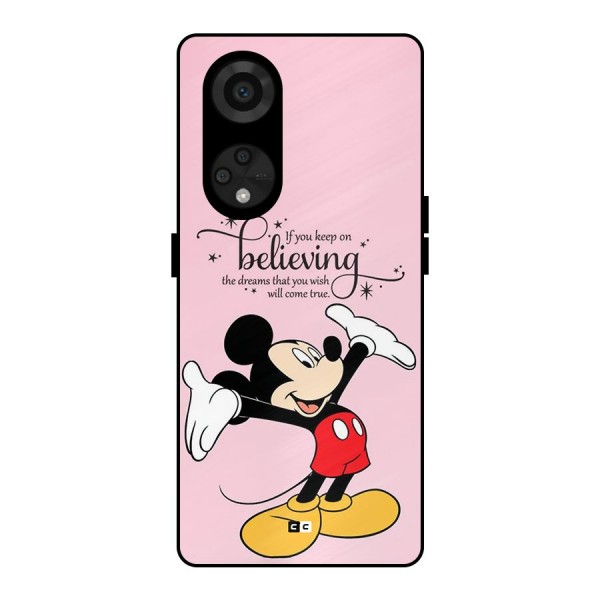 Believing Dreams Metal Back Case for Reno8 T 5G