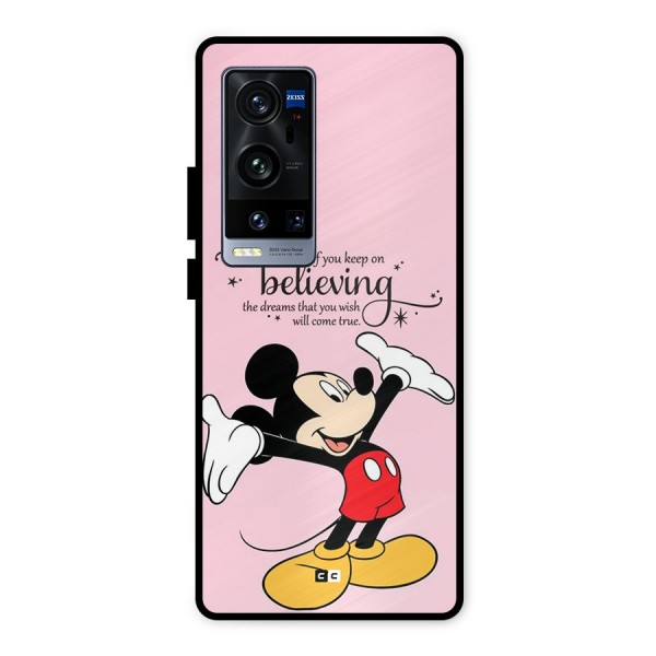 Believing Dreams Metal Back Case for Vivo X60 Pro Plus