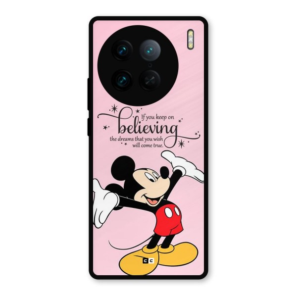 Believing Dreams Metal Back Case for Vivo X90 Pro