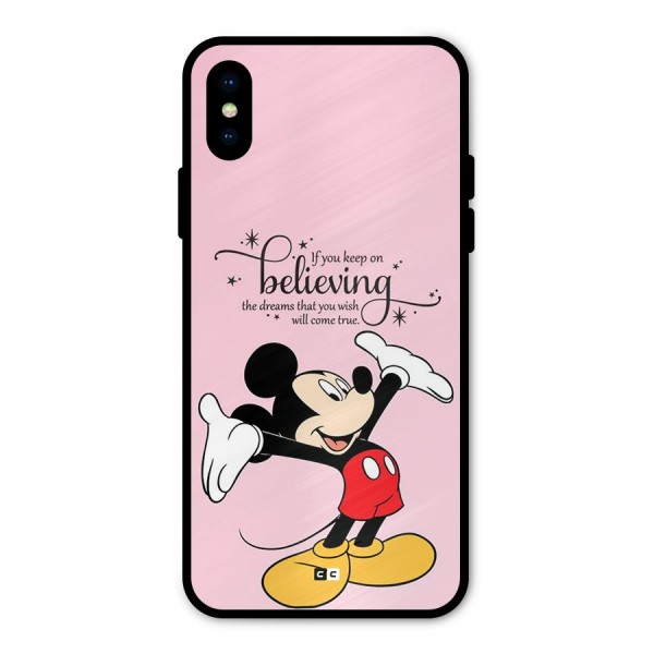 Believing Dreams Metal Back Case for iPhone X