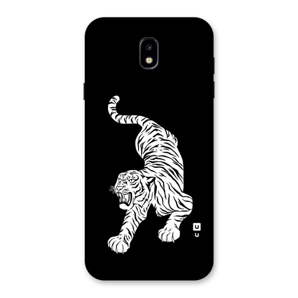 Bengal Tiger Stencil Art Back Case for Galaxy J7 Pro