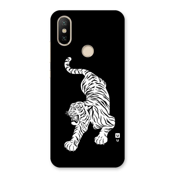 Bengal Tiger Stencil Art Back Case for Mi A2