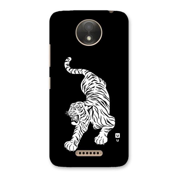 Bengal Tiger Stencil Art Back Case for Moto C Plus