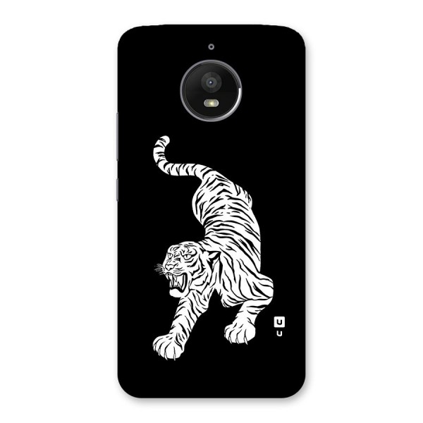 Bengal Tiger Stencil Art Back Case for Moto E4 Plus