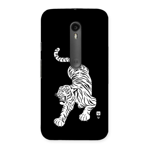 Bengal Tiger Stencil Art Back Case for Moto G3