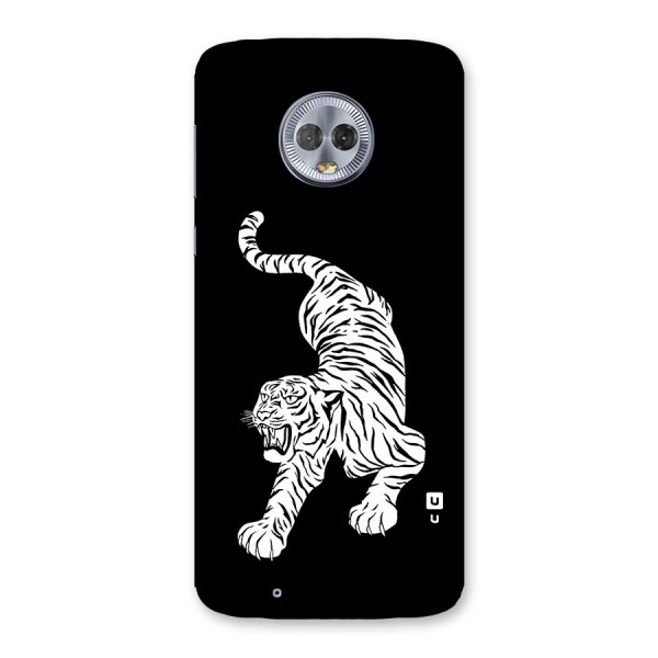 Bengal Tiger Stencil Art Back Case for Moto G6