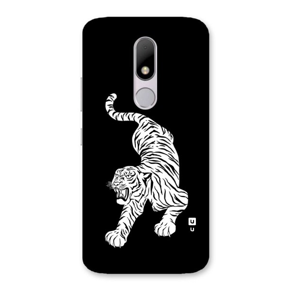 Bengal Tiger Stencil Art Back Case for Moto M