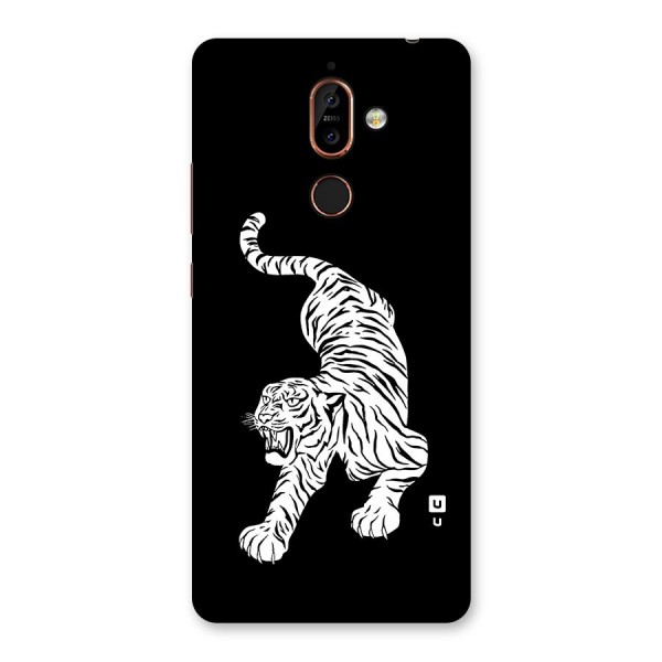 Bengal Tiger Stencil Art Back Case for Nokia 7 Plus