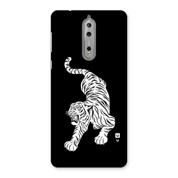 Bengal Tiger Stencil Art Back Case for Nokia 8