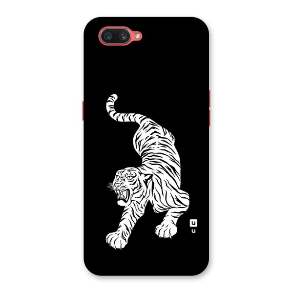 Bengal Tiger Stencil Art Back Case for Oppo A3s