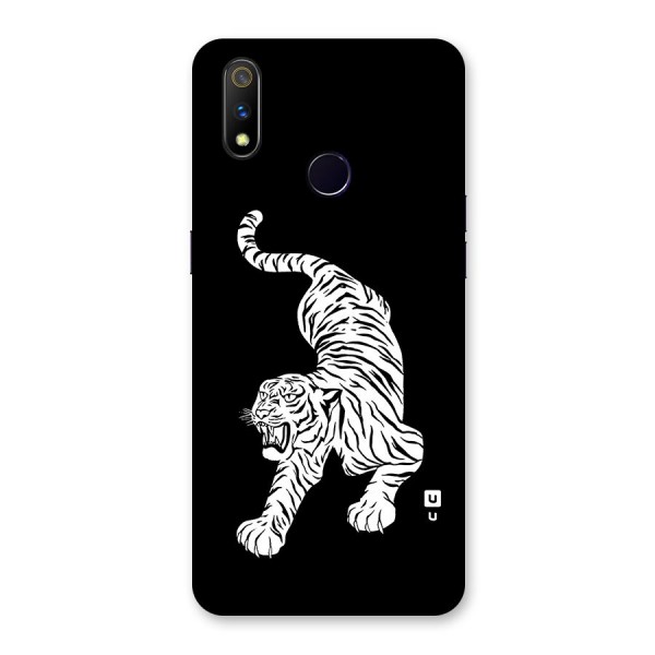 Bengal Tiger Stencil Art Back Case for Realme 3 Pro