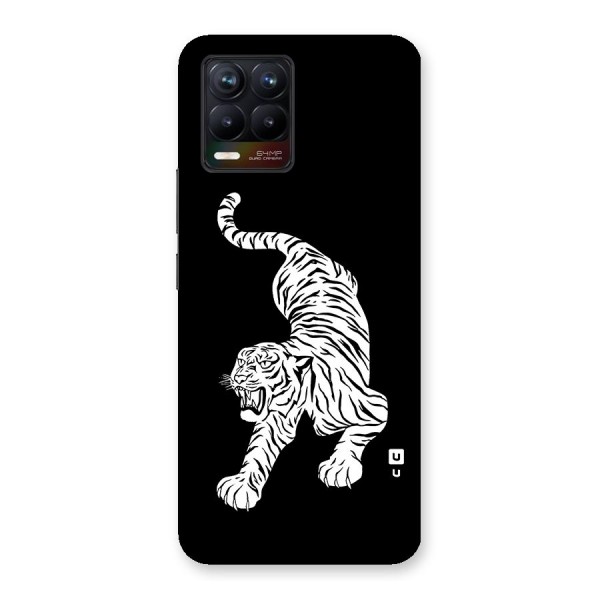 Bengal Tiger Stencil Art Glass Back Case for Realme 8