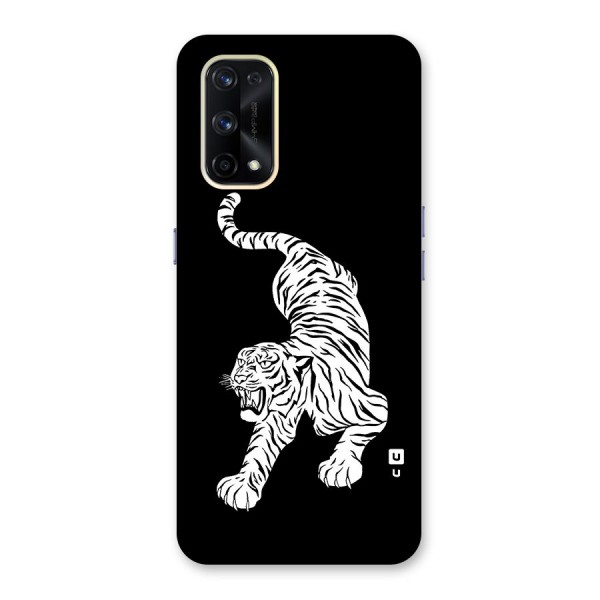 Bengal Tiger Stencil Art Glass Back Case for Realme X7 Pro