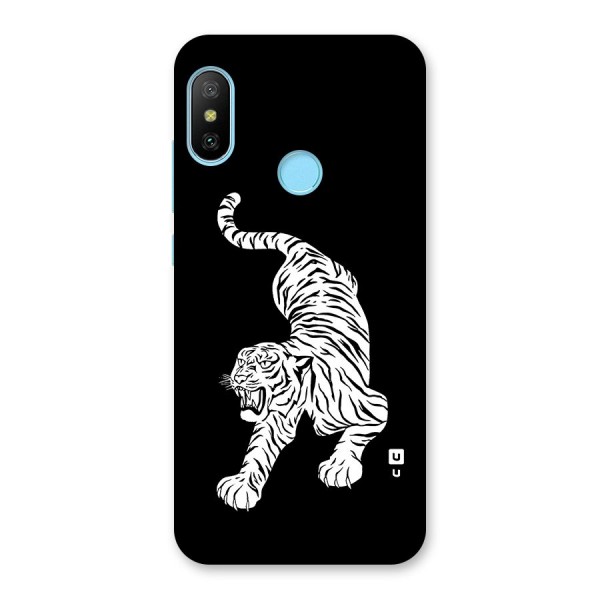 Bengal Tiger Stencil Art Back Case for Redmi 6 Pro