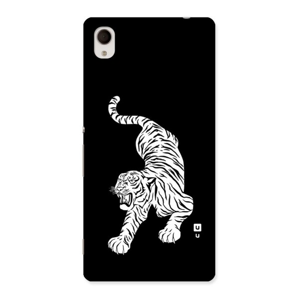 Bengal Tiger Stencil Art Back Case for Sony Xperia M4