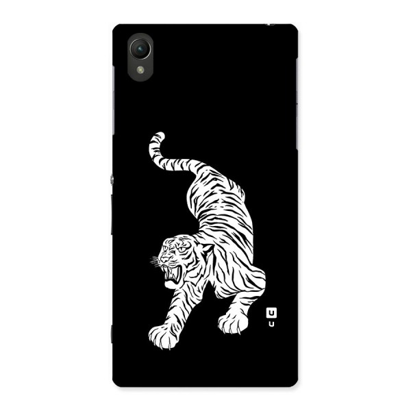 Bengal Tiger Stencil Art Back Case for Sony Xperia Z1