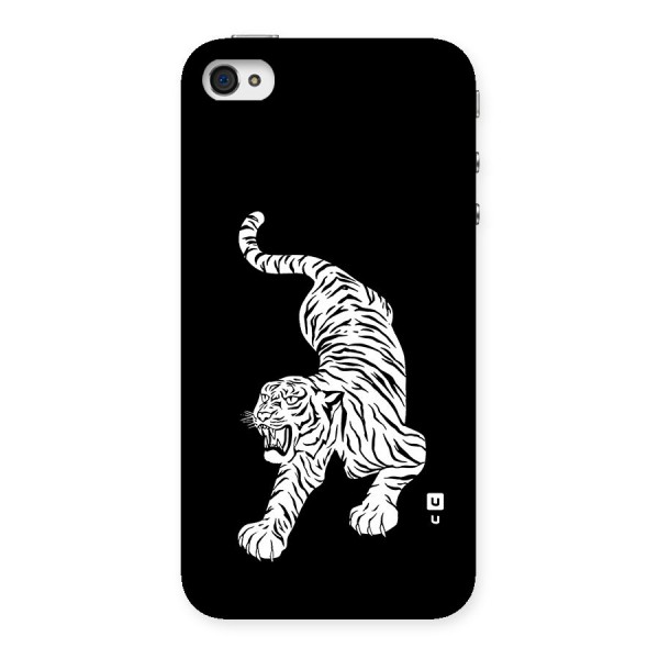 Bengal Tiger Stencil Art Back Case for iPhone 4 4s