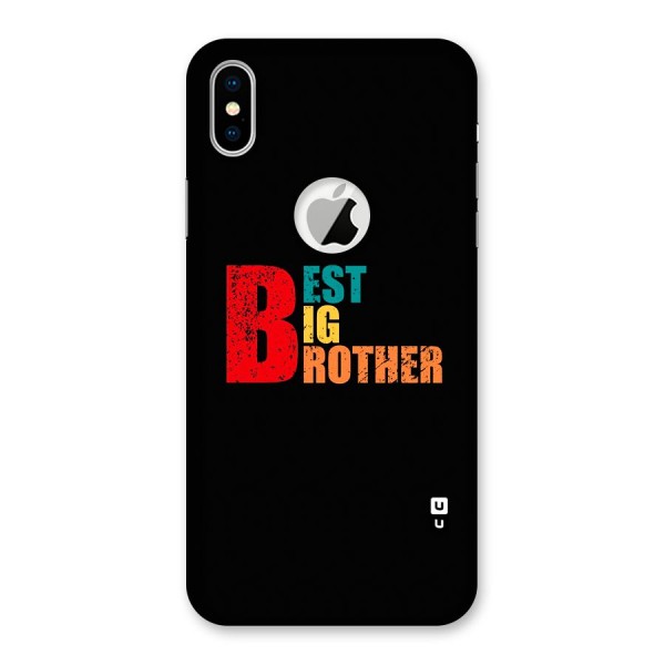 Best Big Brother Back Case for iPhone XS Logo Cut