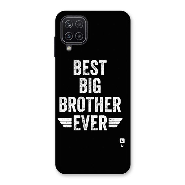 Best Big Brother Ever Glass Back Case for Galaxy A12