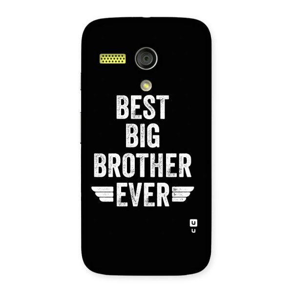 Best Big Brother Ever Back Case for Moto G