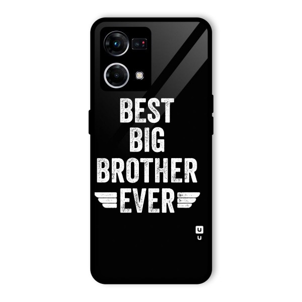 Best Big Brother Ever Glass Back Case for Oppo F21 Pro 4G