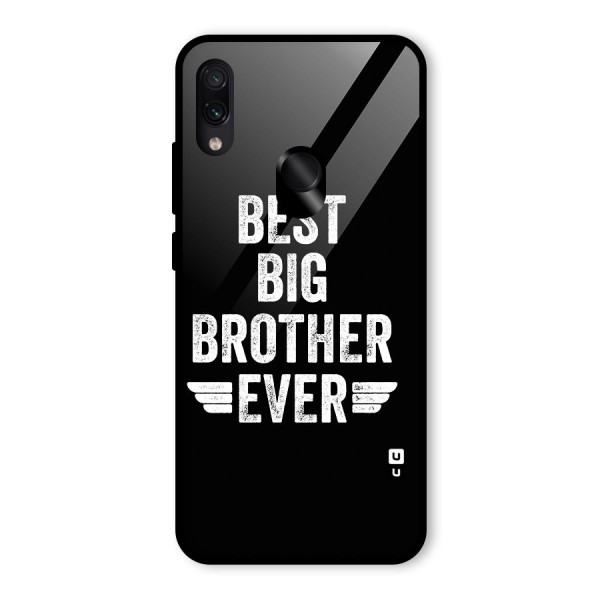 Best Big Brother Ever Glass Back Case for Redmi Note 7S