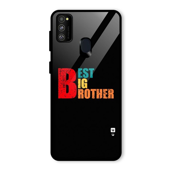 Best Big Brother Glass Back Case for Galaxy M21