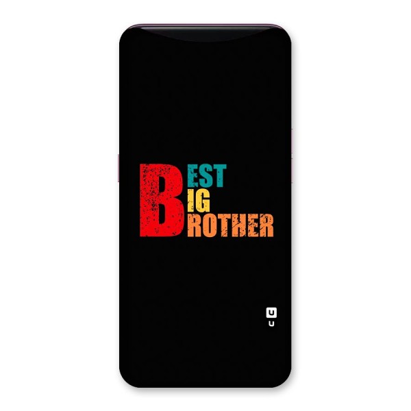 Best Big Brother Back Case for Oppo Find X