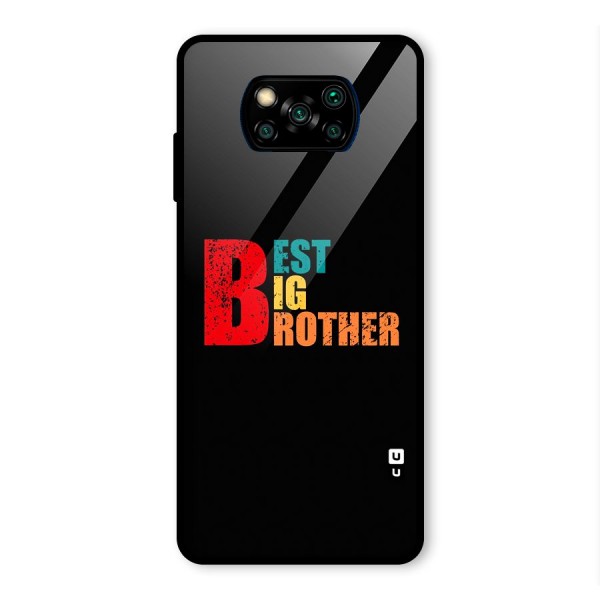 Best Big Brother Glass Back Case for Poco X3 Pro