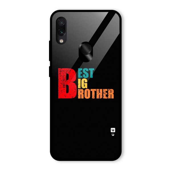 Best Big Brother Glass Back Case for Redmi Note 7S