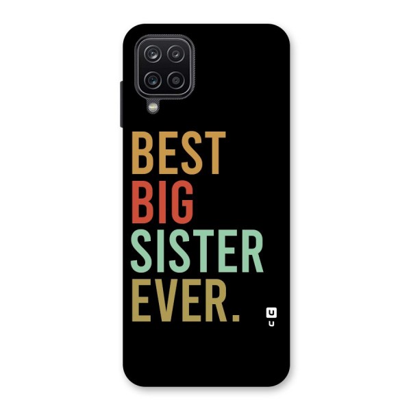 Best Big Sister Ever Glass Back Case for Galaxy A12