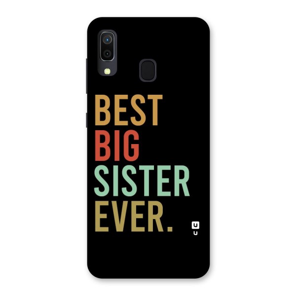 Best Big Sister Ever Back Case for Galaxy A20