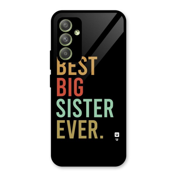 Best Big Sister Ever Glass Back Case for Galaxy A54