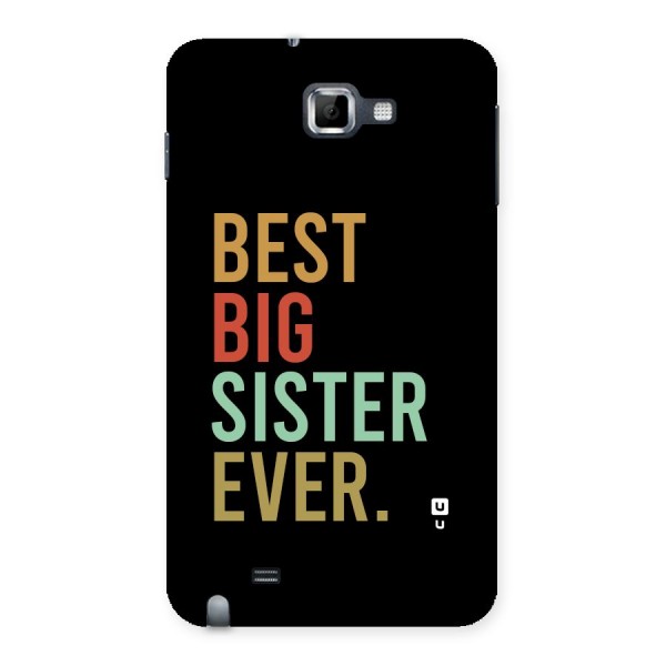 Best Big Sister Ever Back Case for Galaxy Note