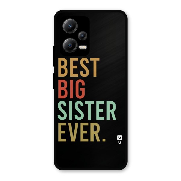 Best Big Sister Ever Glass Back Case for Poco X5