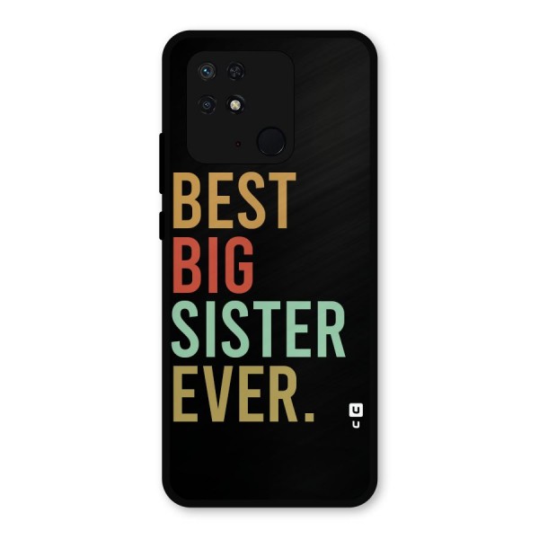 Best Big Sister Ever Glass Back Case for Redmi 10