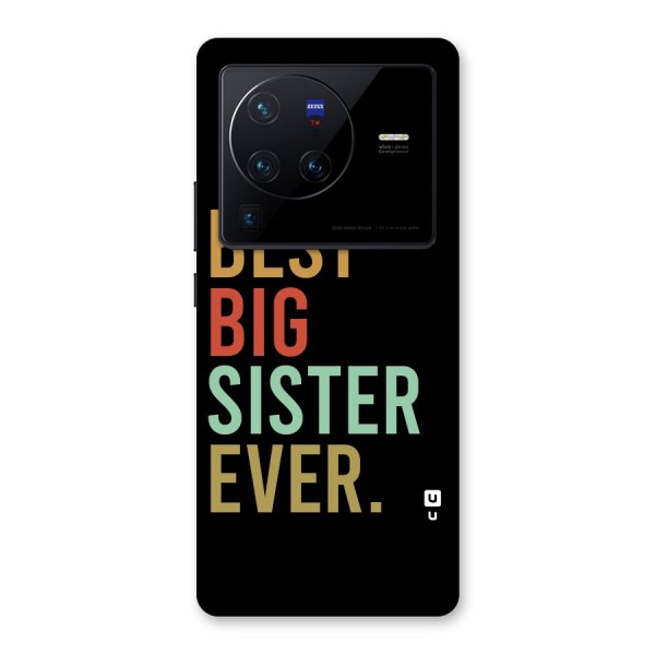 Best Big Sister Ever Glass Back Case for Vivo X80 Pro