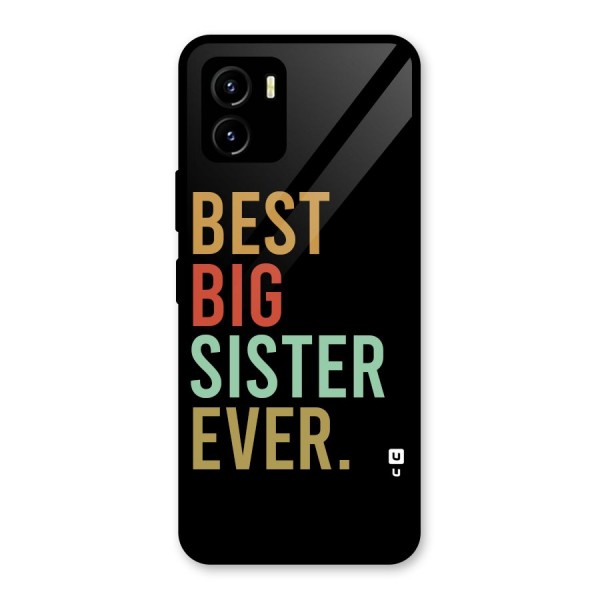 Best Big Sister Ever Glass Back Case for Vivo Y15s