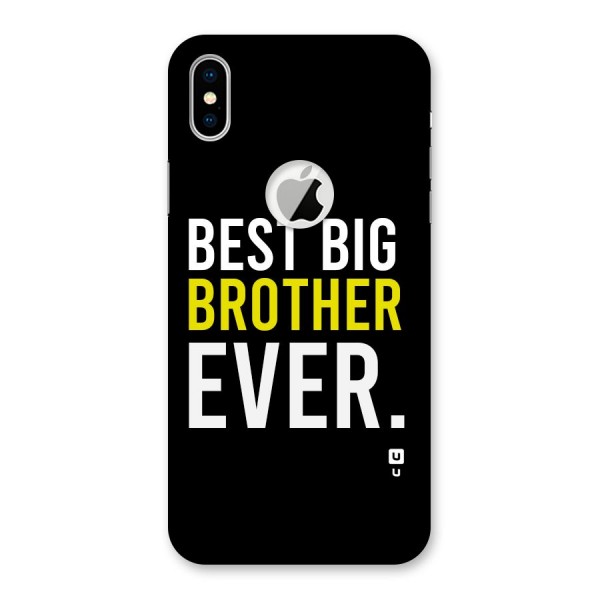 Best Brother Ever Back Case for iPhone XS Logo Cut