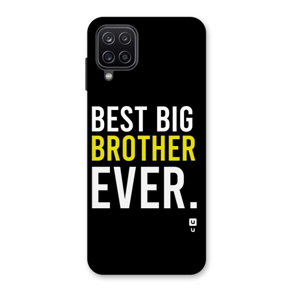 Best Brother Ever Glass Back Case for Galaxy A12