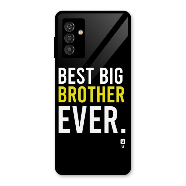 Best Brother Ever Glass Back Case for Galaxy M13