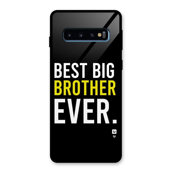 Best Brother Ever Glass Back Case for Galaxy S10