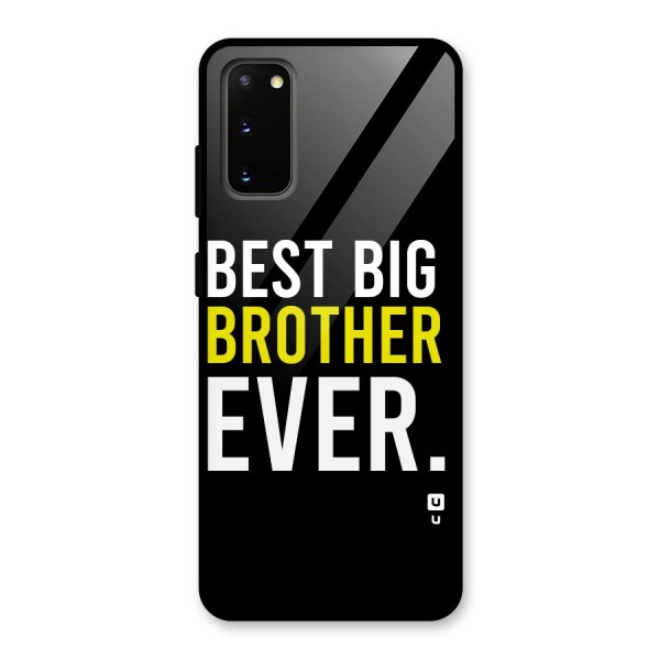 Best Brother Ever Glass Back Case for Galaxy S20