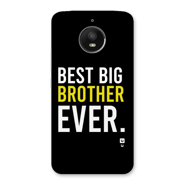 Best Brother Ever Back Case for Moto E4 Plus