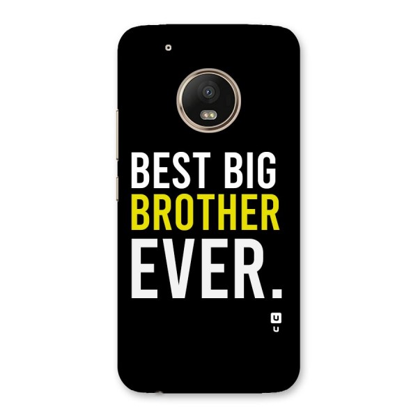 Best Brother Ever Back Case for Moto G5 Plus