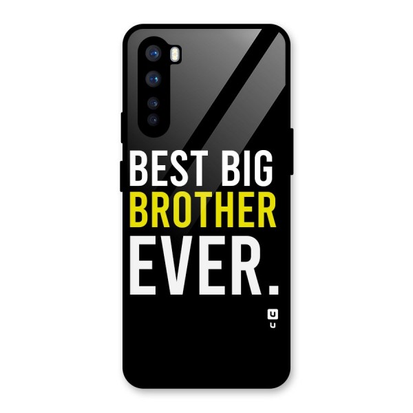 Best Brother Ever Glass Back Case for OnePlus Nord